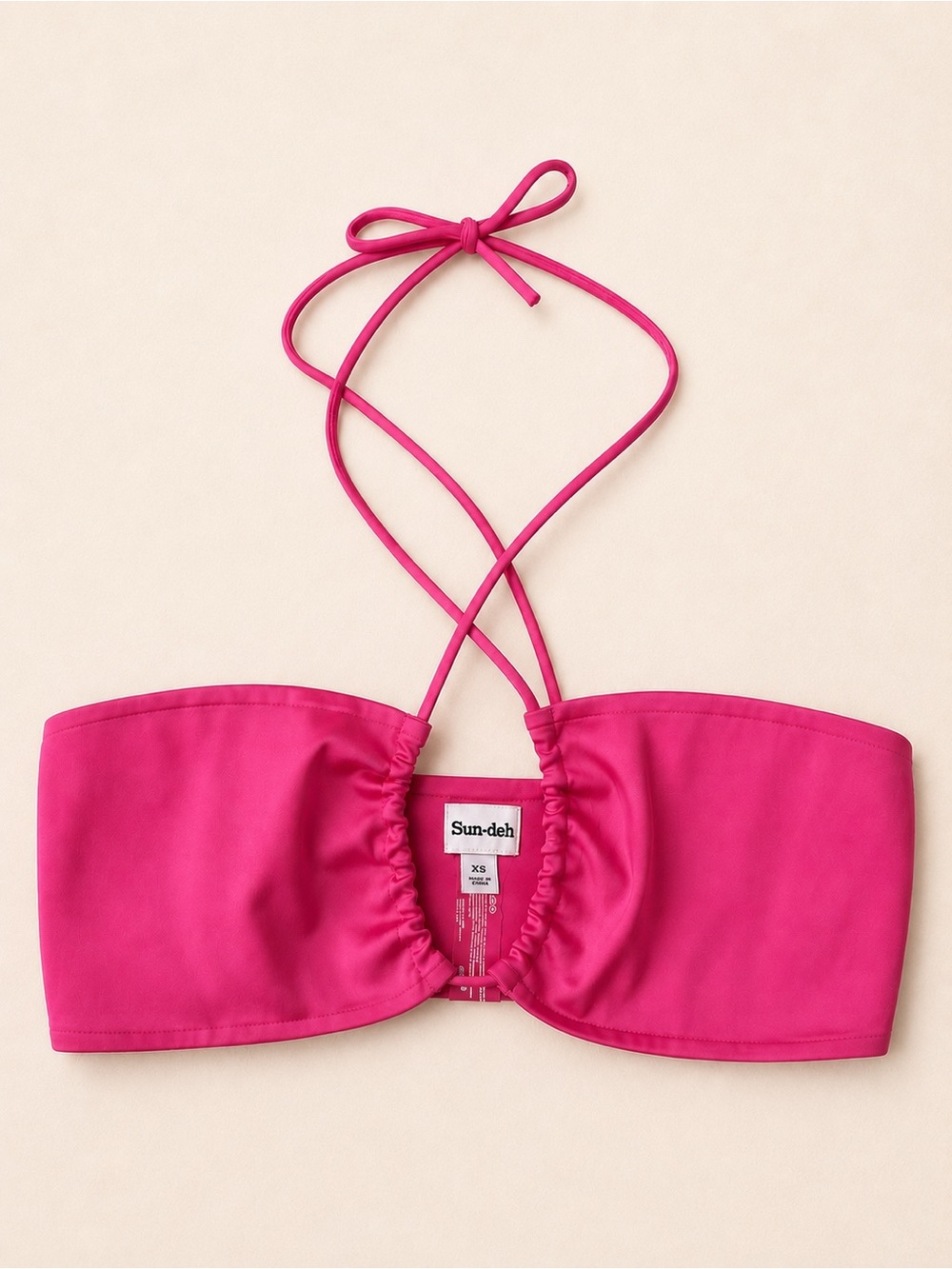 SunDeh (Aritzia) Hot Pink Cora Halter Top / Summer / Resort wear / Tube Top